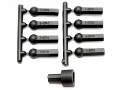 HPI A302 - HEAVY DUTY BALL CUP 4.3x18mm (8pcs)
