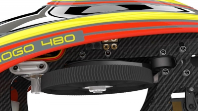 LOGO 480 XXtreme Super Combo VStabi NEO, gelb/rot